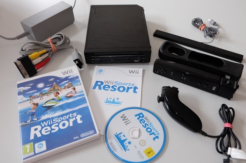 Nintendo wii schwarz konsole - schwarz,